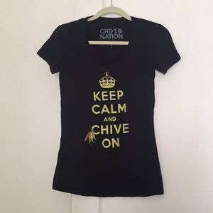 Keep Calm and Chive on: Chicago Blackhawks Tee